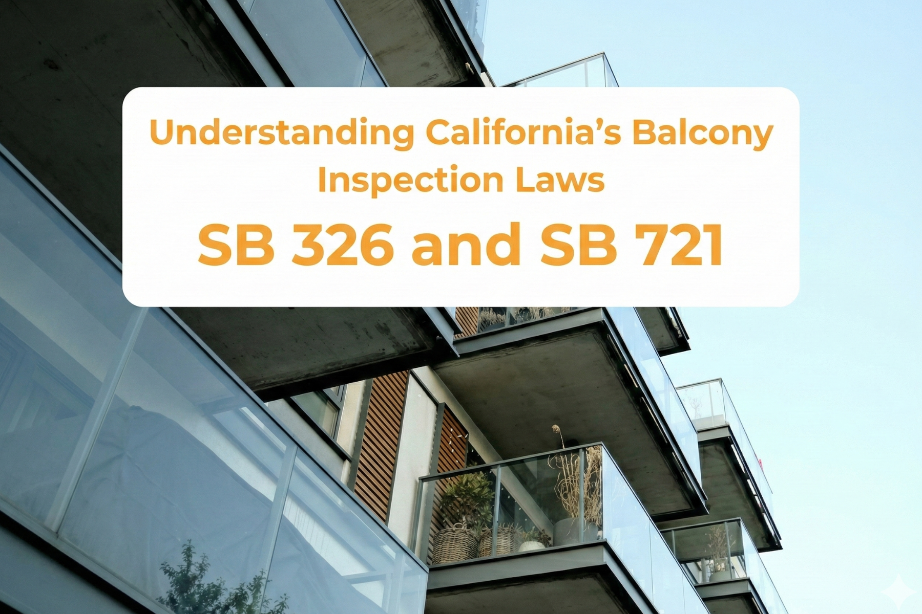 Understanding California’s Balcony Inspection Laws: SB 326 and SB 721